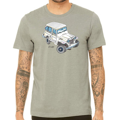 Willys Rally RF White Wagon Tee