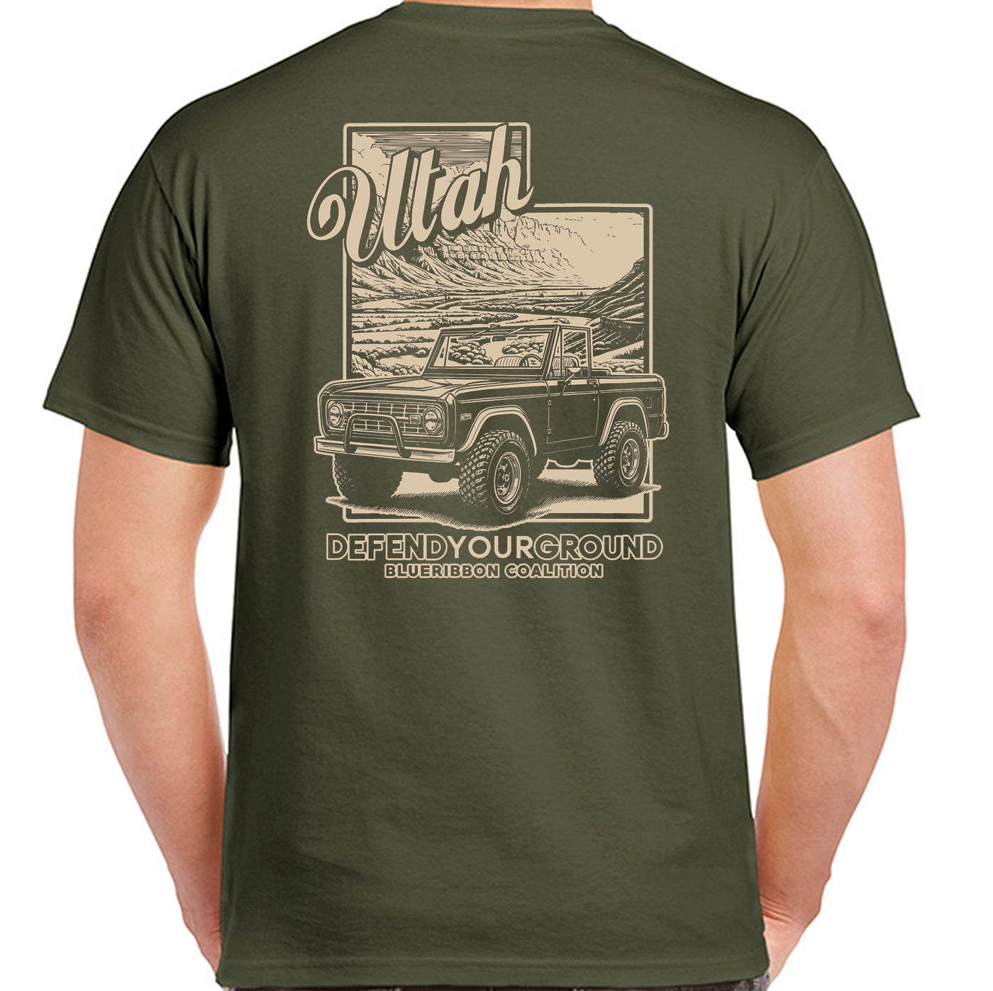 BlueRibbon Coalition UTAH Bronco T-shirt