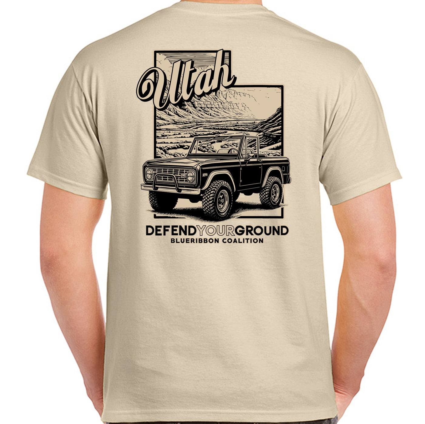 BlueRibbon Coalition UTAH Bronco T-shirt