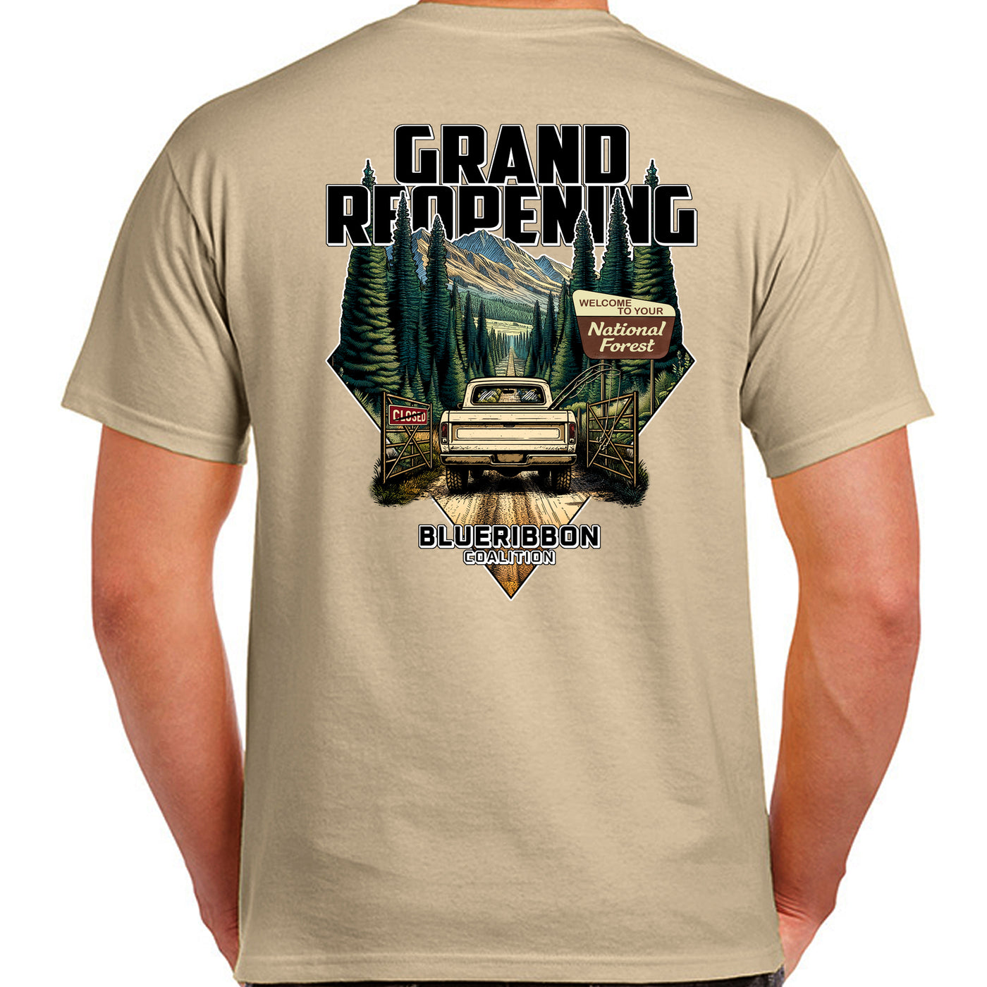 BlueRibbon Coalition ROADLESS RULE RESCISSION T-shirt