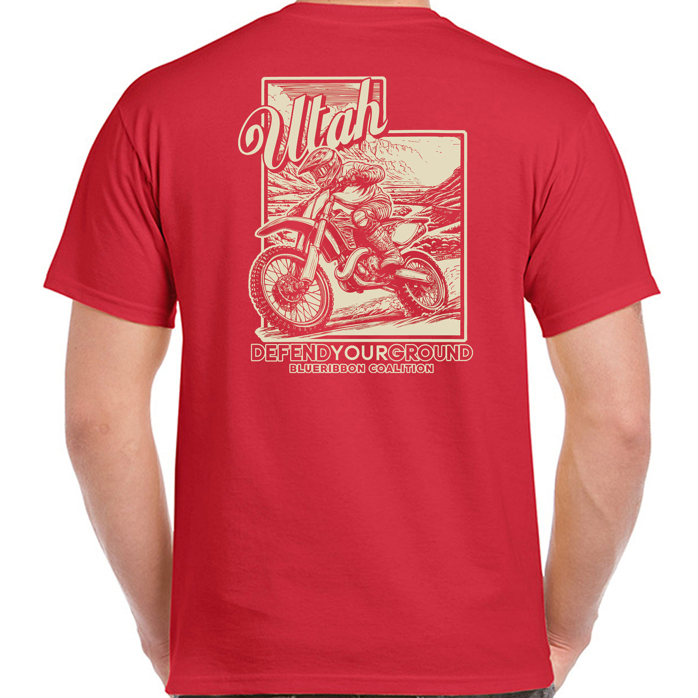 BlueRibbon Coalition UTAH Dirt Bike T-shirt