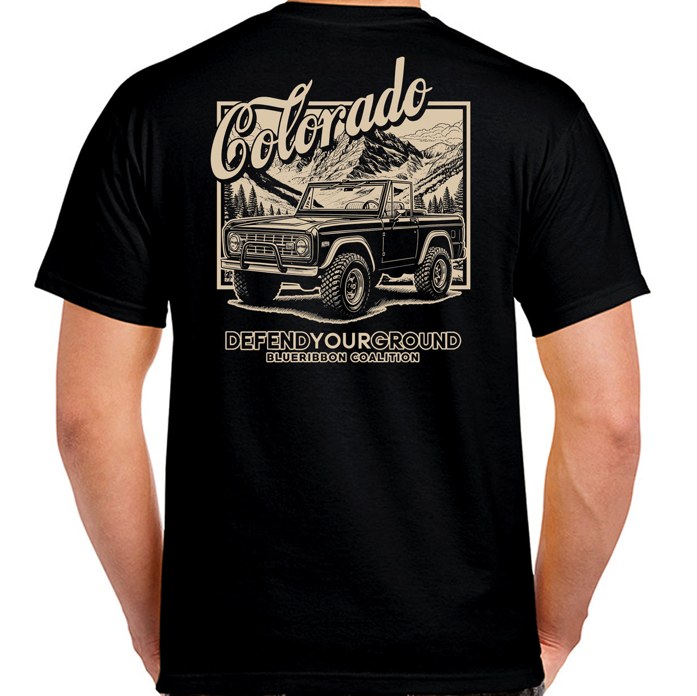 BlueRibbon Coalition COLORADO Bronco T-shirt