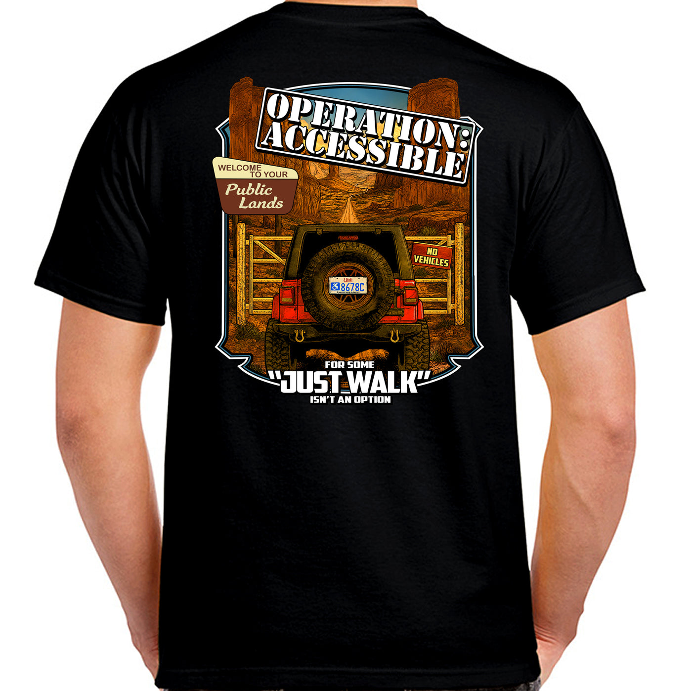 BlueRibbon Coalition "JUST WALK T-shirt