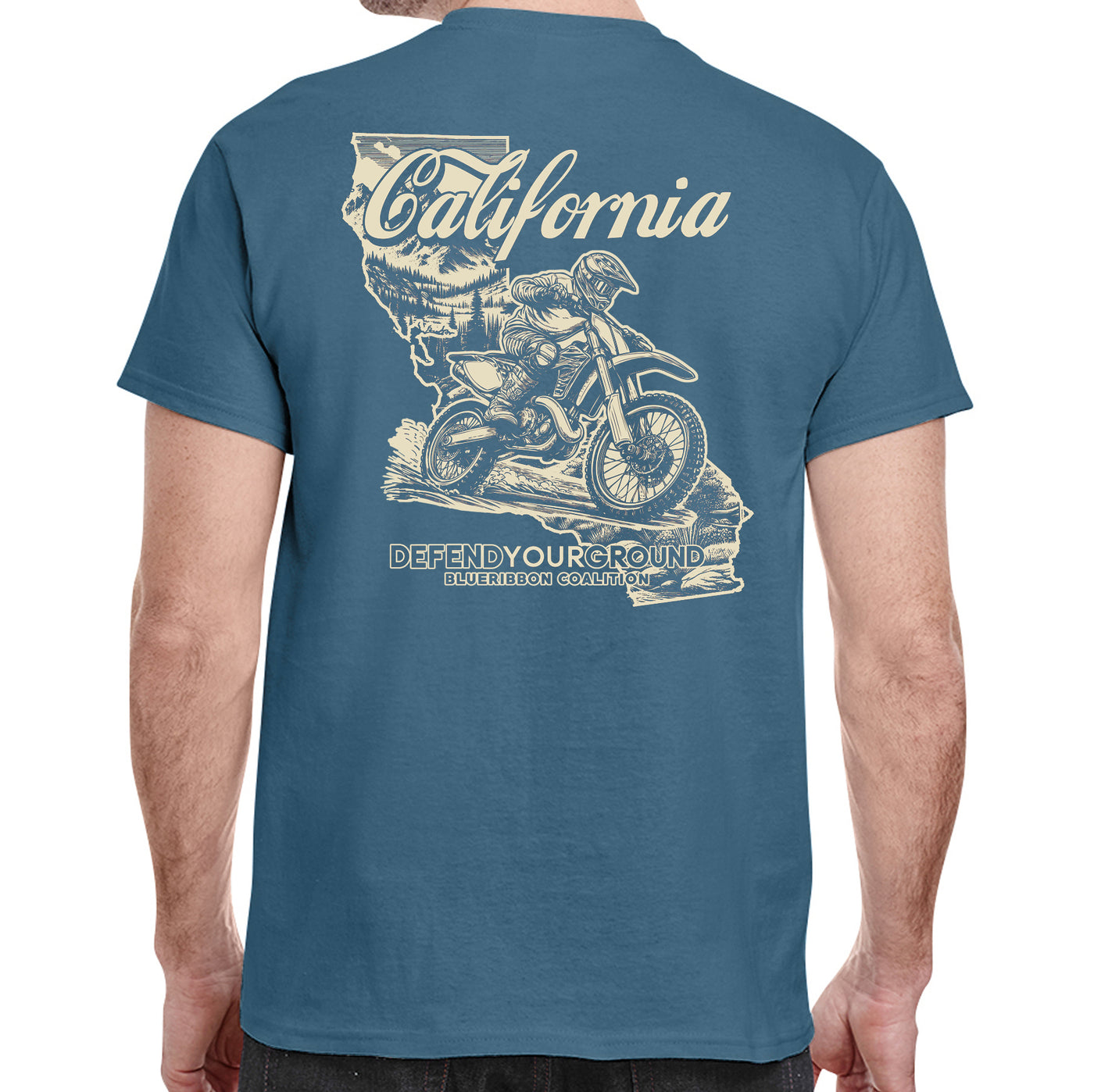 BlueRibbon Coalition CALIFORNIA Dirt Bike T-shirt