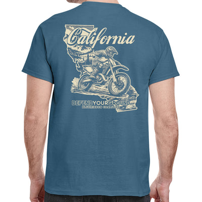 BlueRibbon Coalition CALIFORNIA Dirt Bike T-shirt