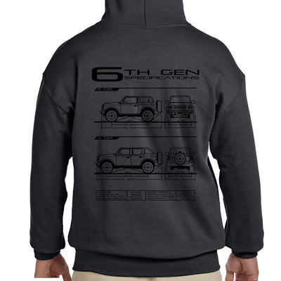 6th Gen Blueprint Pullover Hoodie