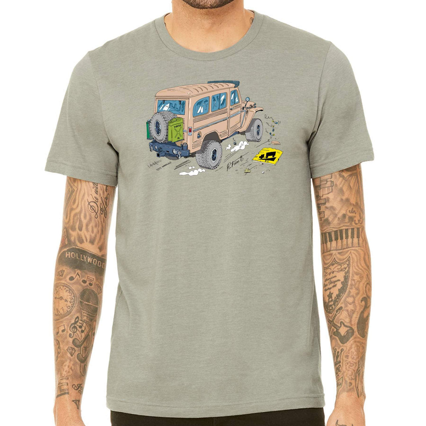 Willys Rally RF Tan Wagon Tee