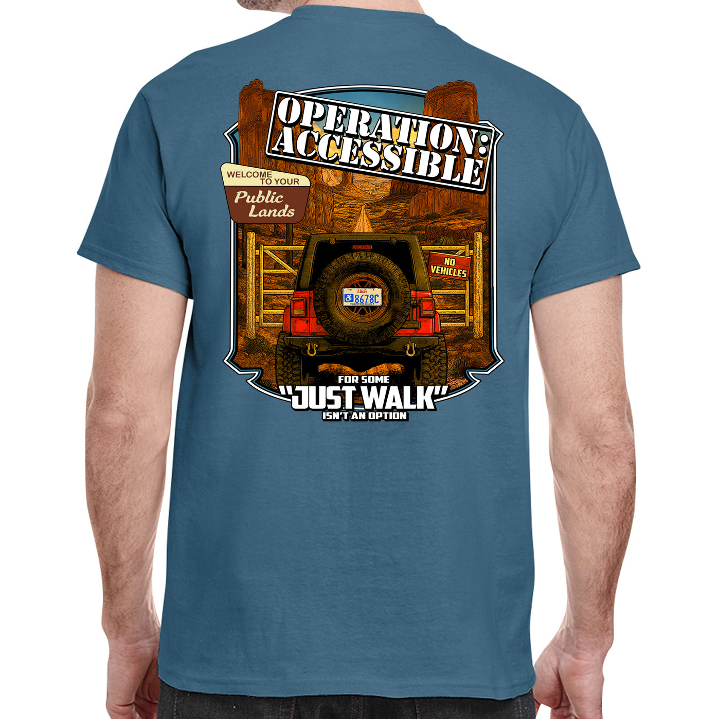 BlueRibbon Coalition "JUST WALK T-shirt