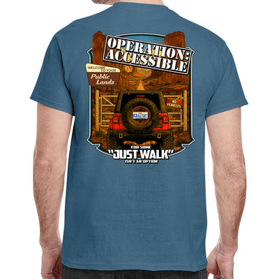 BlueRibbon Coalition "JUST WALK T-shirt