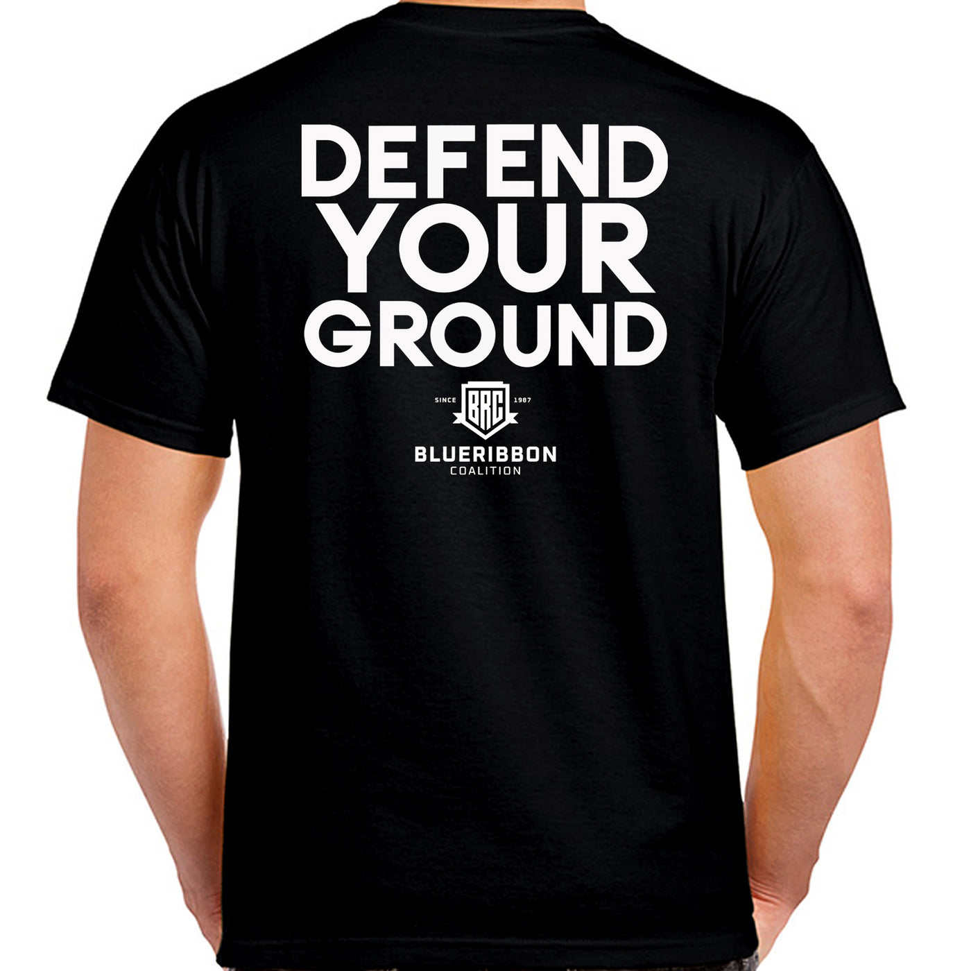 BlueRibbon Coalition DEFEND YOUR GROUND Black T-shirt