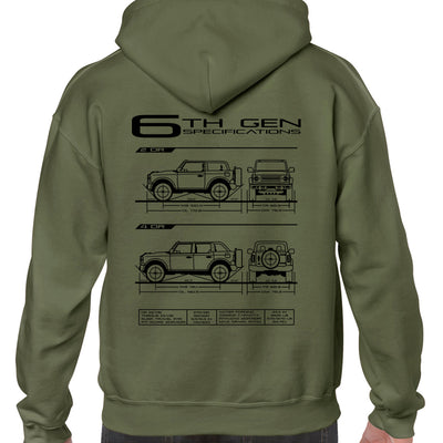 6th Gen Blueprint Pullover Hoodie