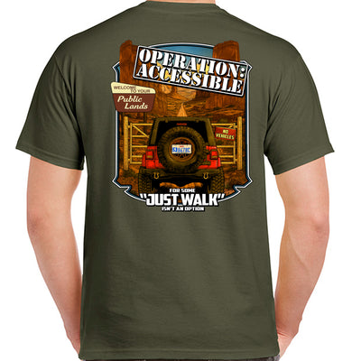BlueRibbon Coalition "JUST WALK T-shirt