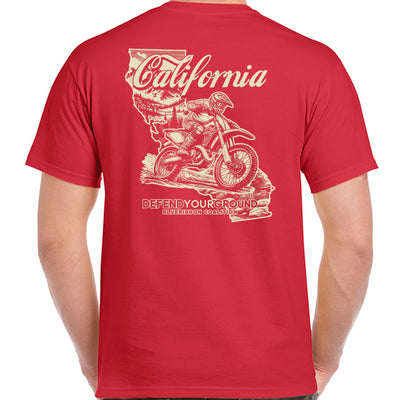 BlueRibbon Coalition CALIFORNIA Dirt Bike T-shirt
