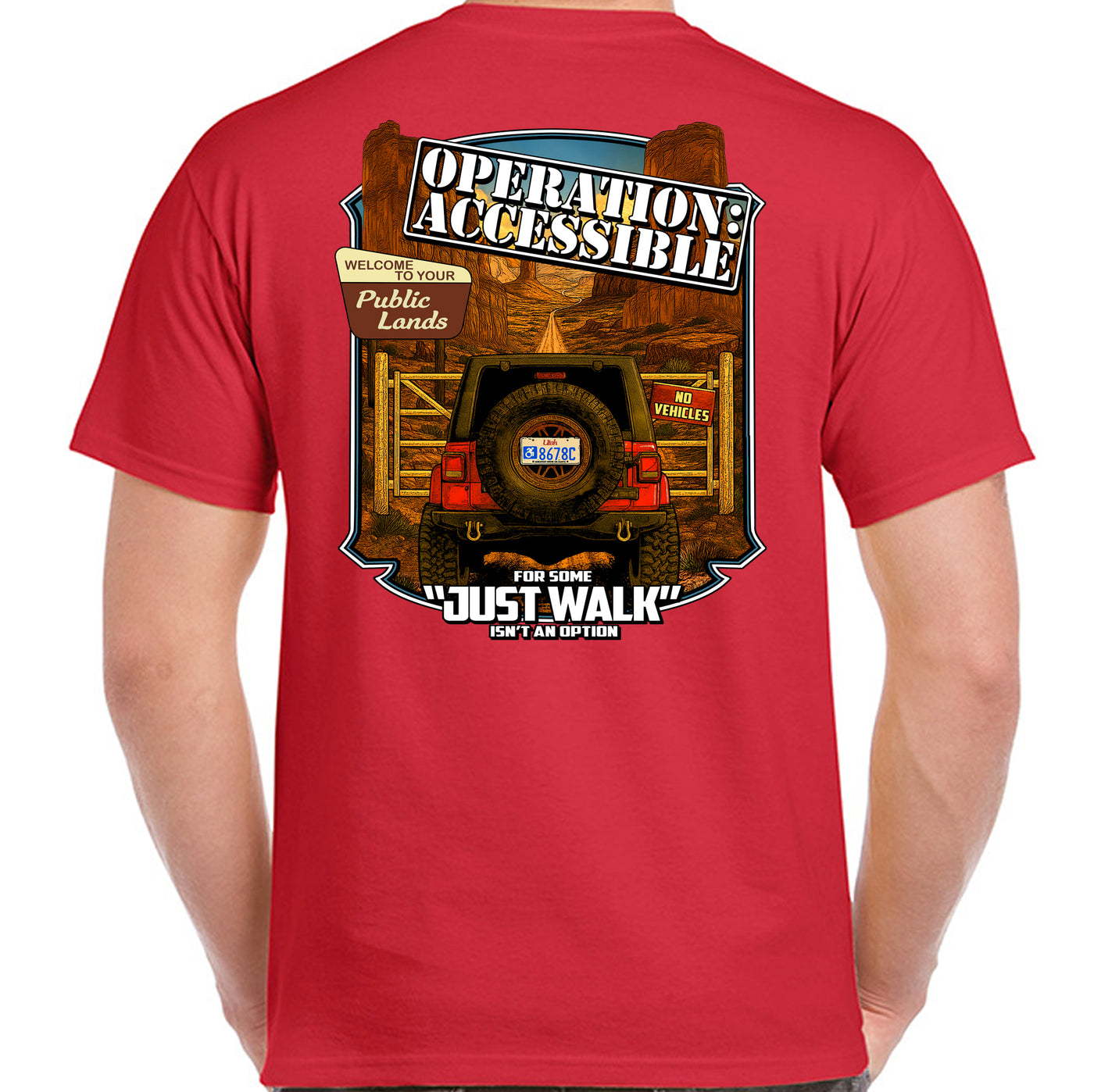 BlueRibbon Coalition "JUST WALK T-shirt