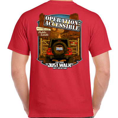 BlueRibbon Coalition "JUST WALK T-shirt