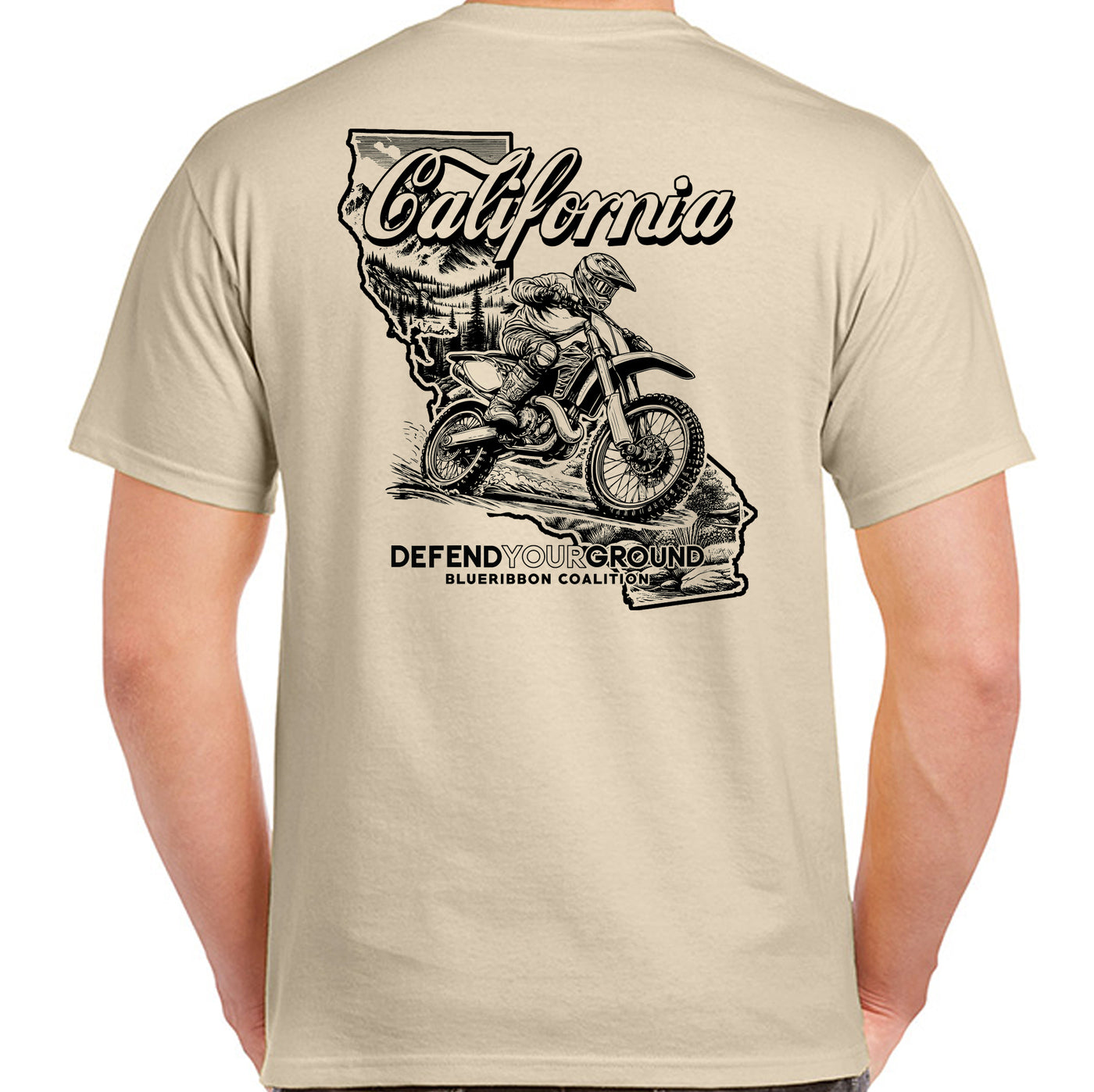 BlueRibbon Coalition CALIFORNIA Dirt Bike T-shirt