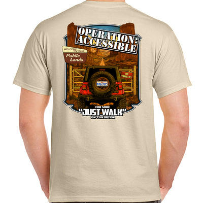 BlueRibbon Coalition "JUST WALK T-shirt