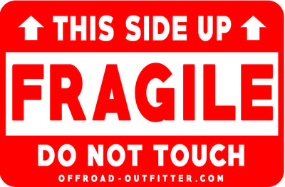 Fragile Do Not Touch Decal