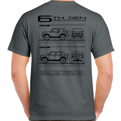 6th Gen Blueprint T-Shirt