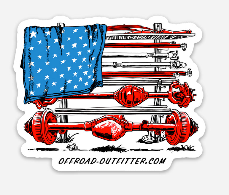 Parts Flag Decal