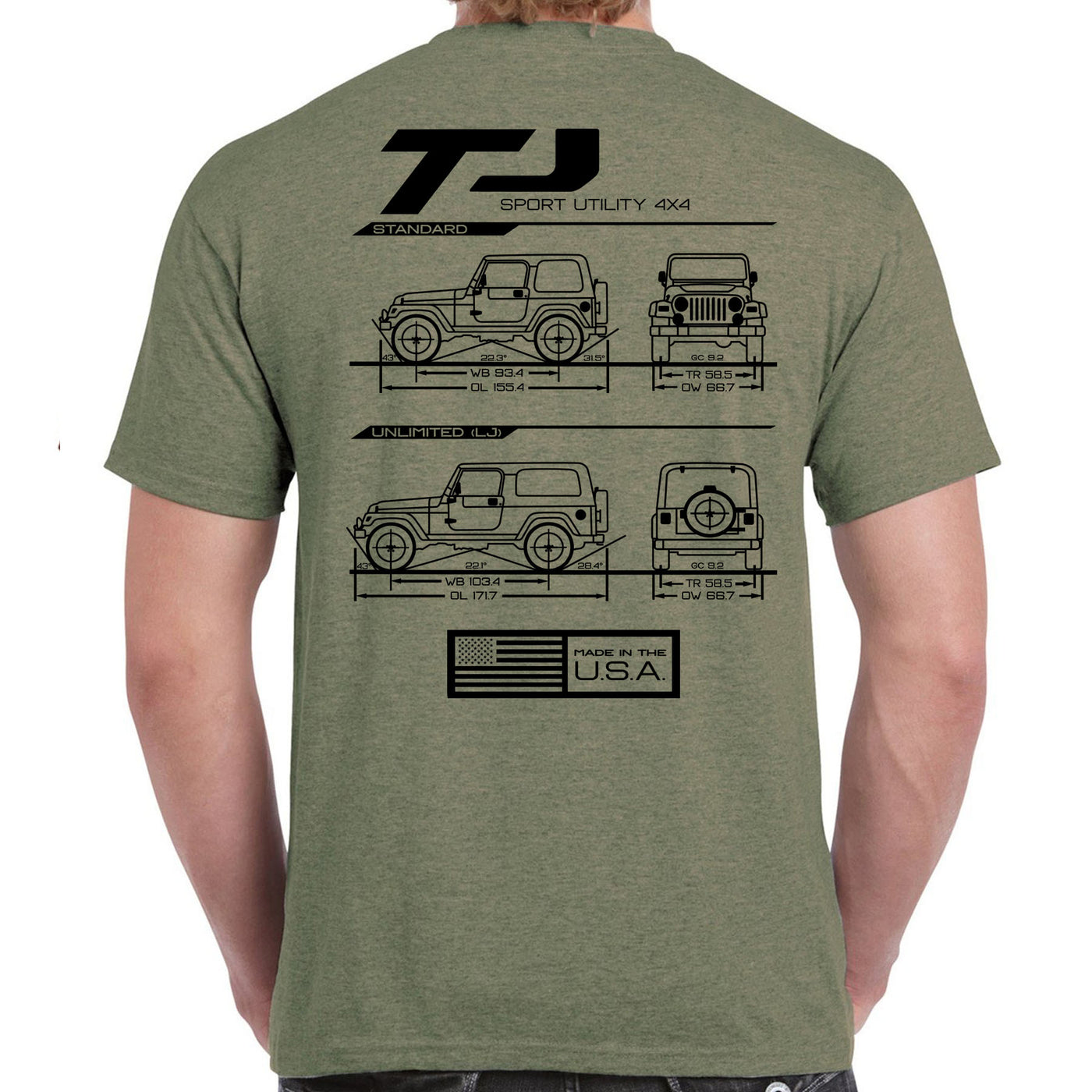 TJ/LJ Blueprint T-Shirt
