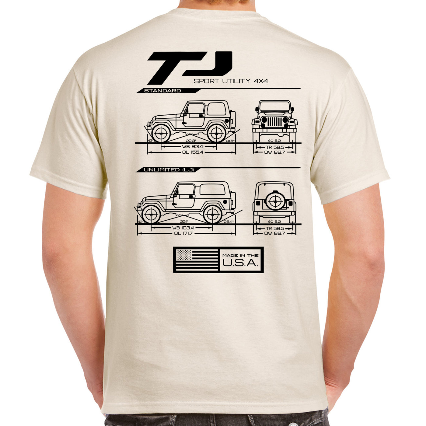 TJ/LJ Blueprint T-Shirt