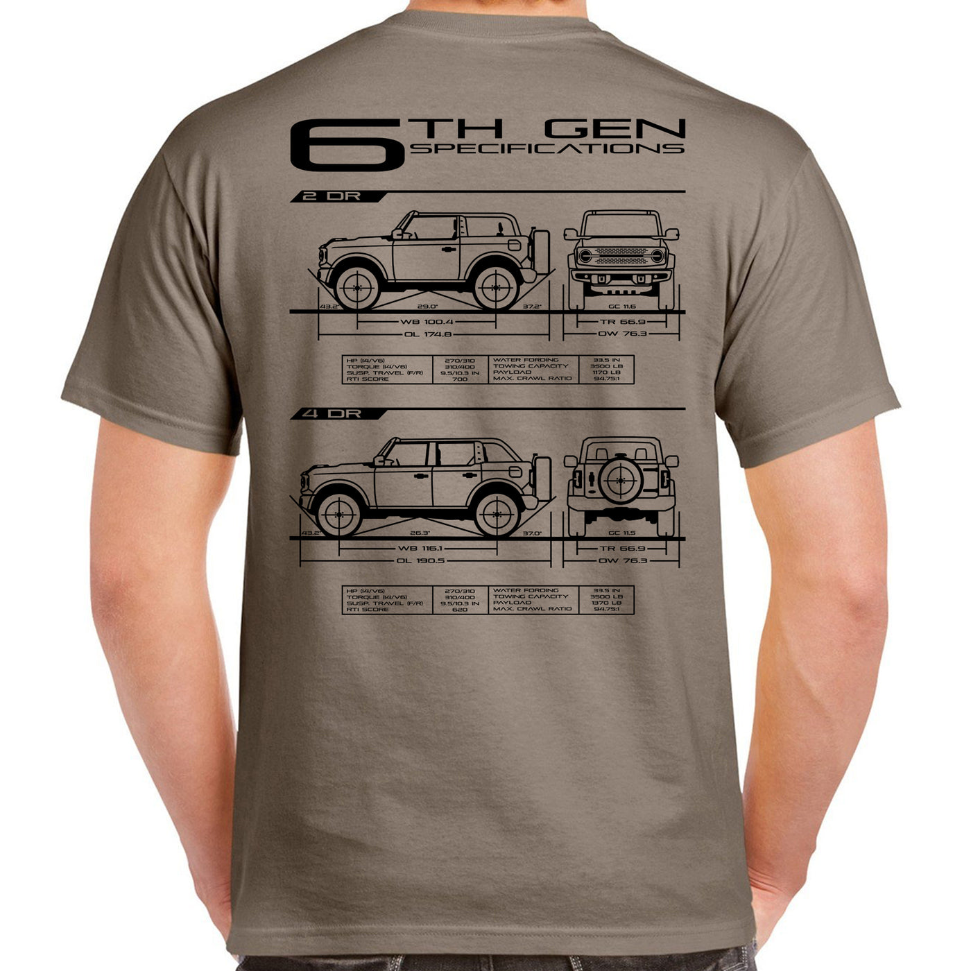 6th Gen Blueprint T-Shirt