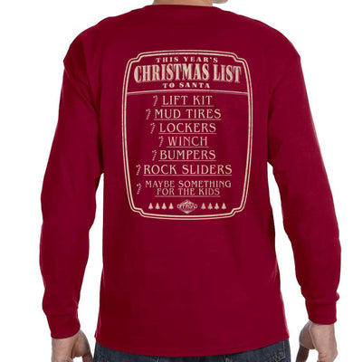Christmas List Long Sleeve Shirt