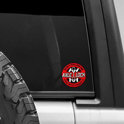 AXLE LOCK Decal