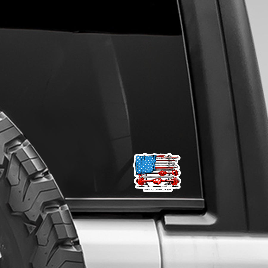 Parts Flag Decal