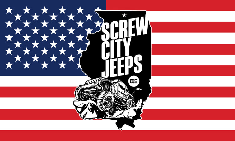 Screw City Jeeps American Flag